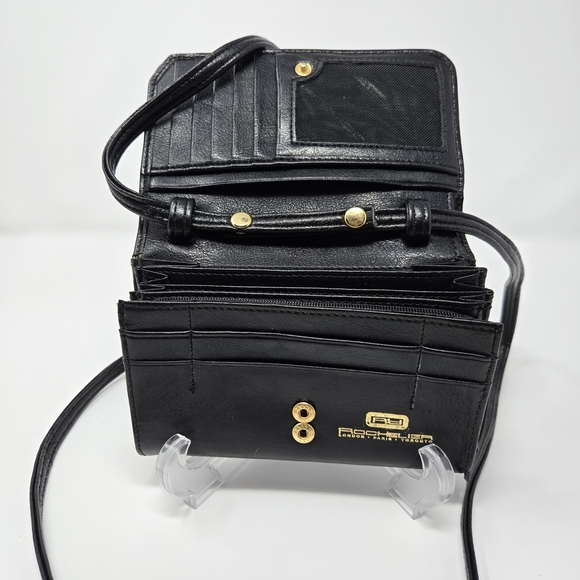 Rochelier Leather Wallet Crossbody • RFID • Removable Strap • Belt Loop - Picture 4 of 4